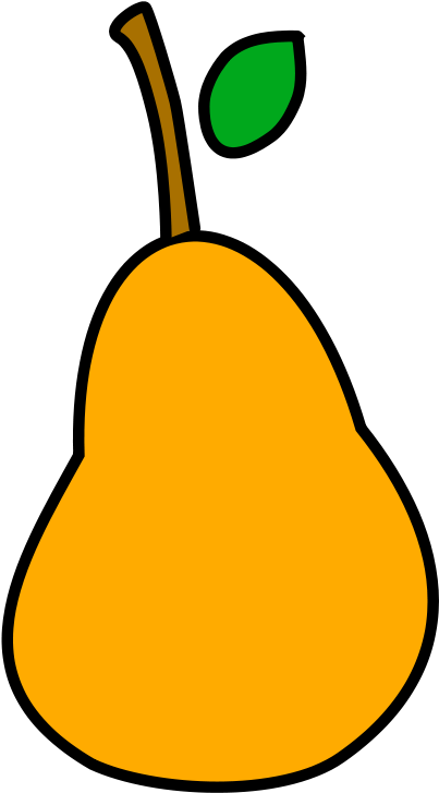 A Less Simple Pear - Pear Clipart (1691x2400)