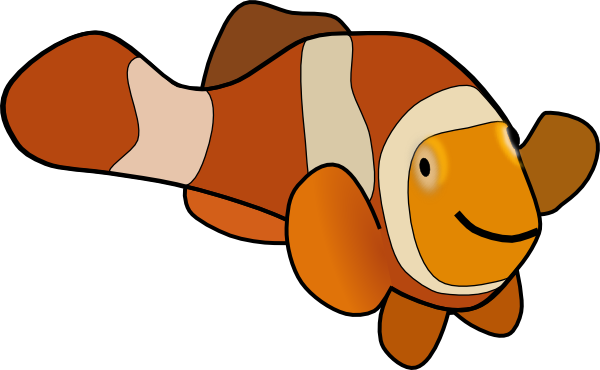 Clown Fish Clip Art Free Vector - Fish Clip Art (600x370)