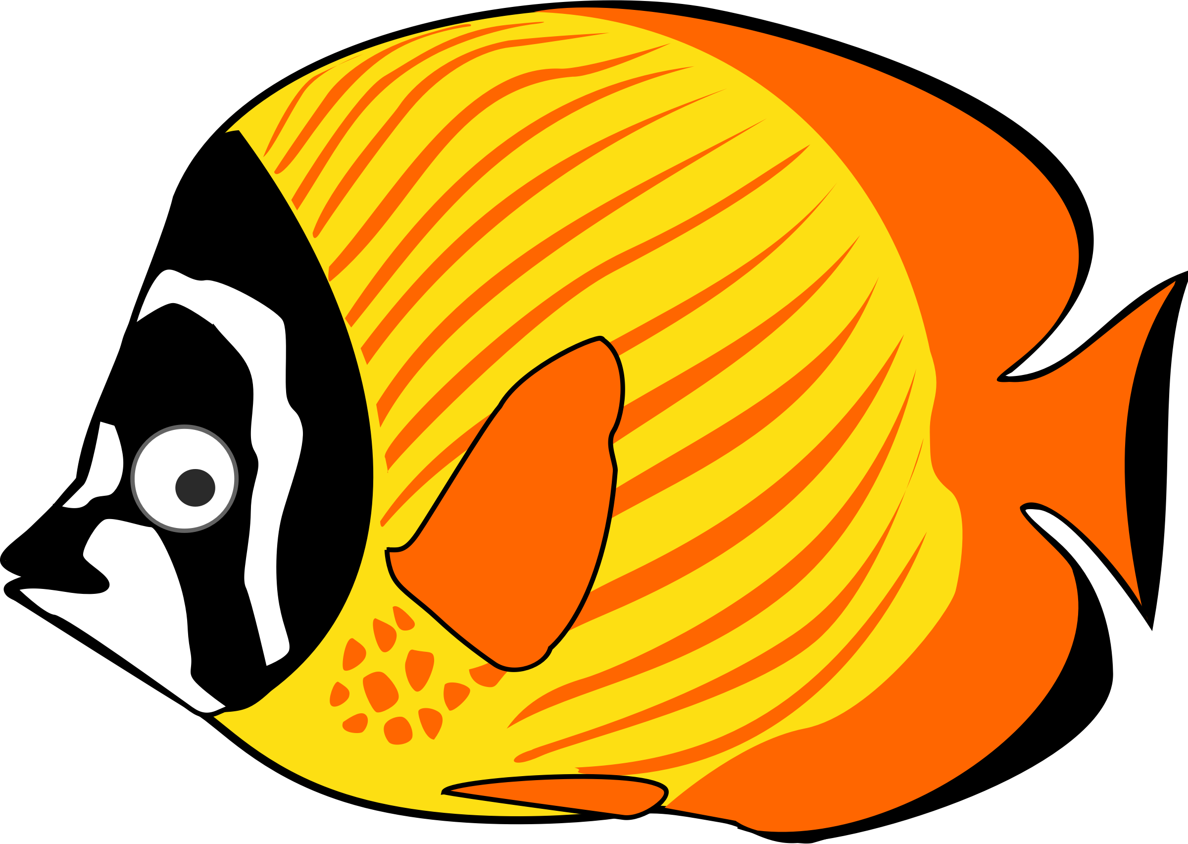 Cartoon Fish Cliparts - Cartoon Fish (2400x1704)