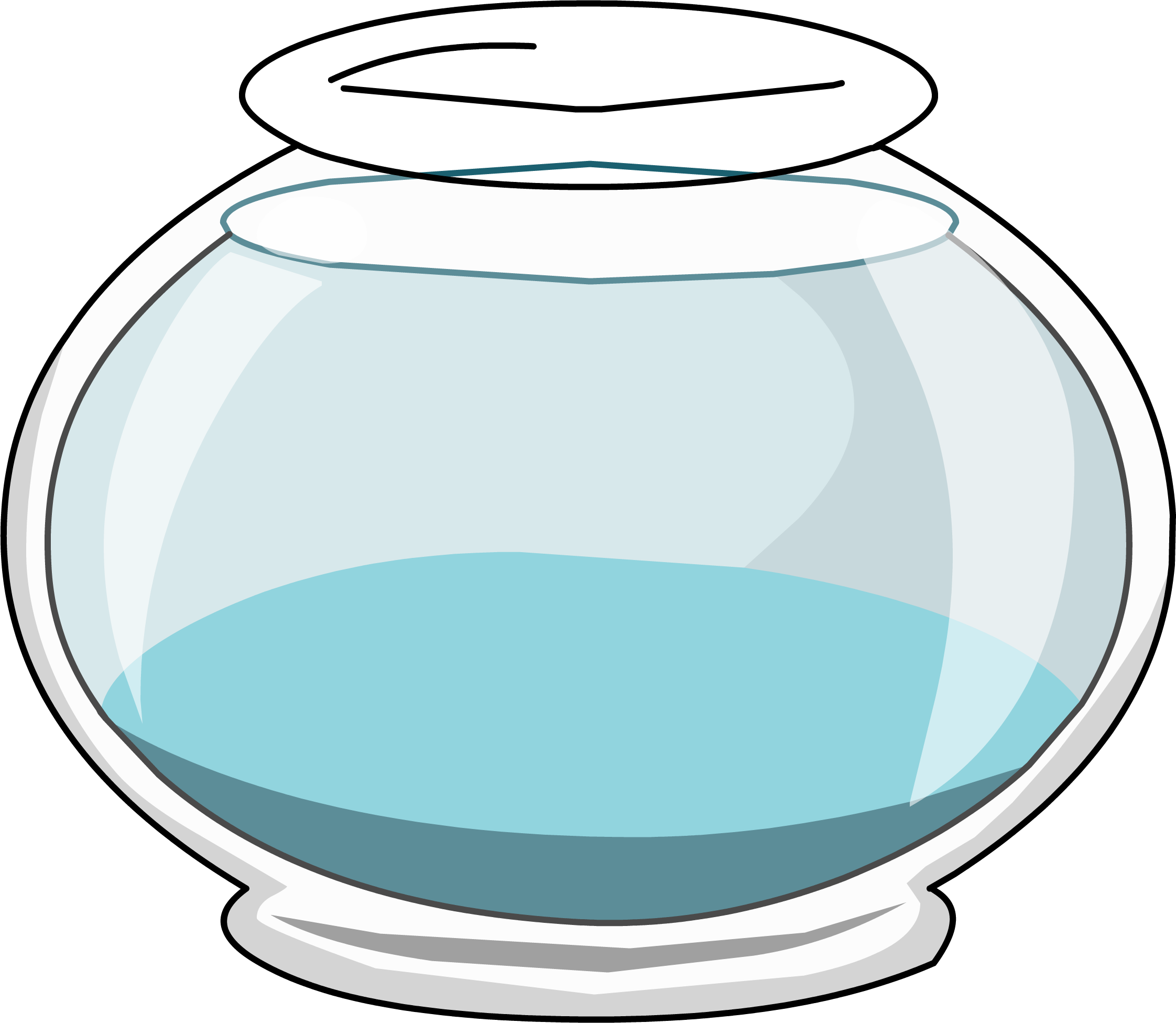 Fish Bowl Clip Art At Clker Vector Image - Empty Fish Bowl Clip Art (2244x1951)