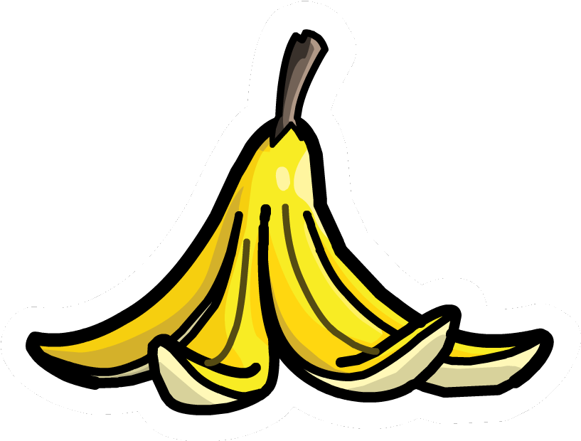 Banana Peel Pin - Banana Peel Mario Kart (834x635)