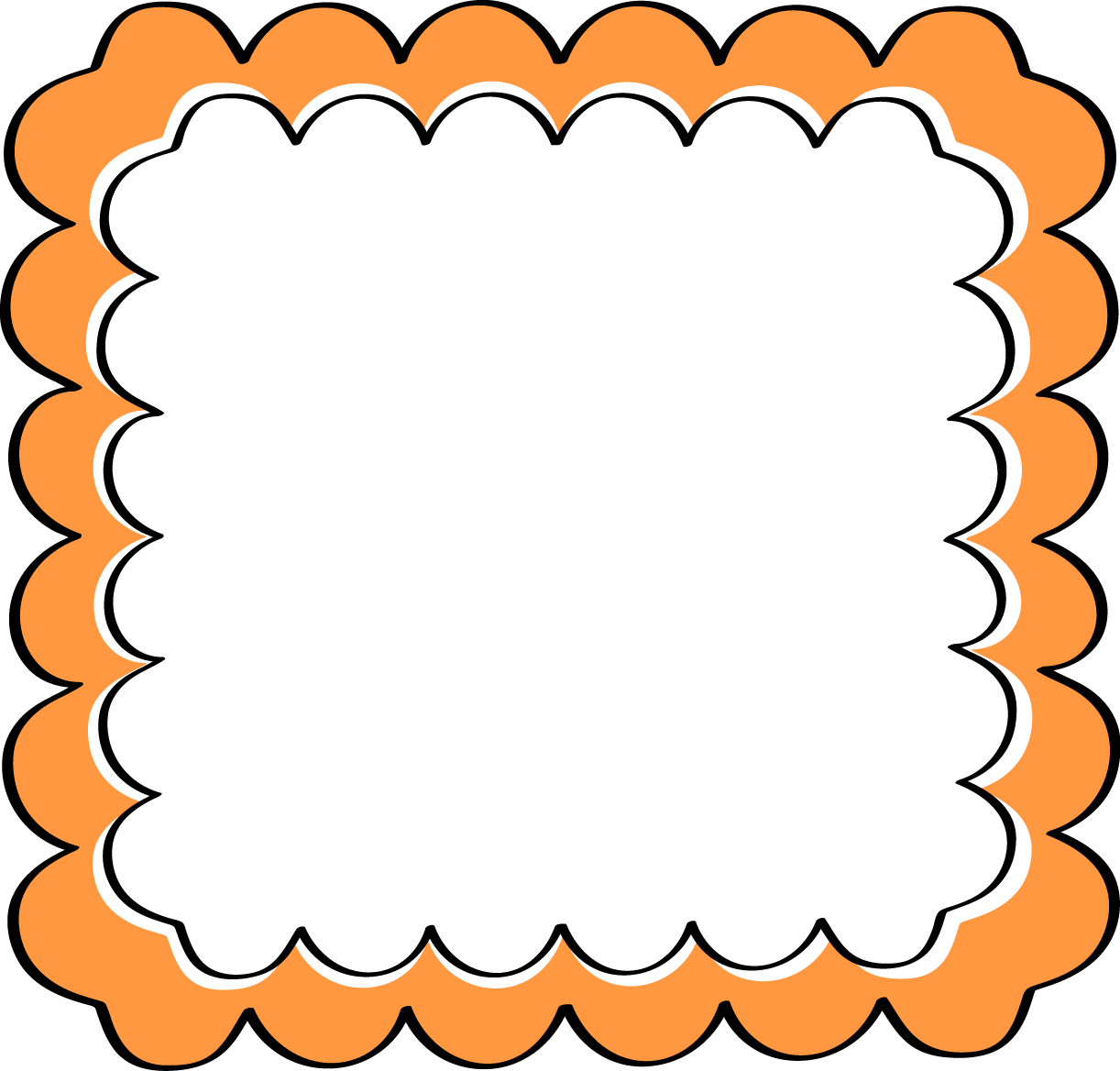 Orange Frame Cliparts Free Download Clip Art Border - Paparazzi Mystery Grab Bag (1222x1168)