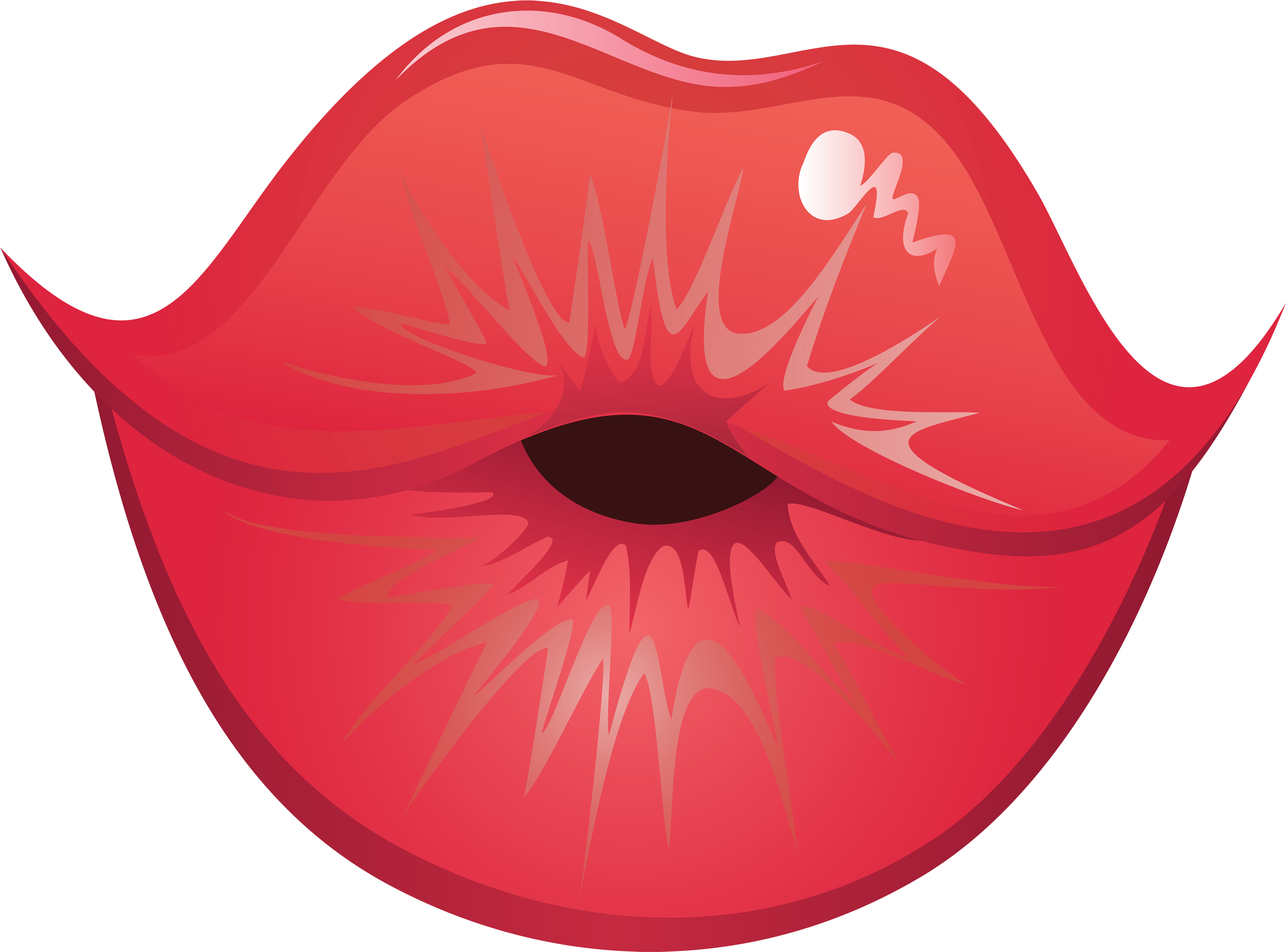 Kiss Fish Clipart Clip Art - Lips Kiss Clipart (4000x2962)