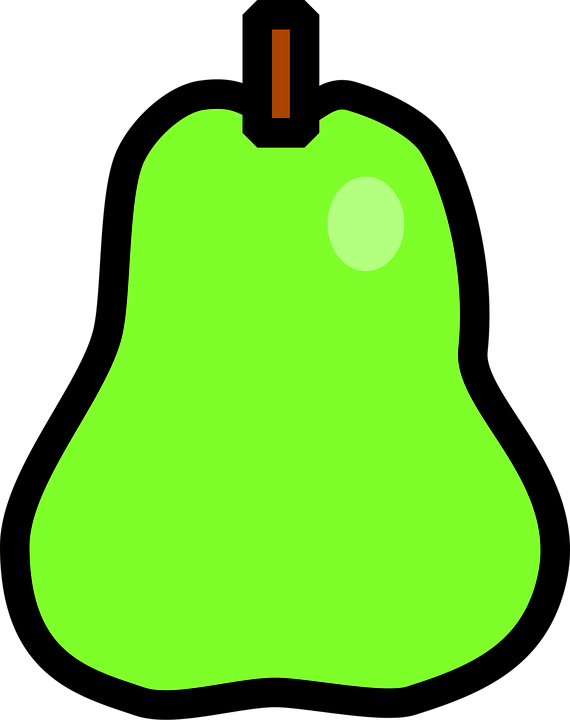 Зелёные Груши Png (594x750)