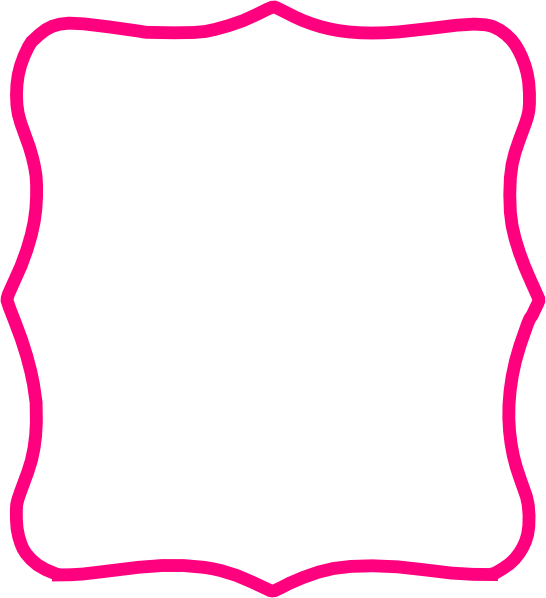 Hot Pink Frame Clip Art - Pink Clip Art Frame (546x598)