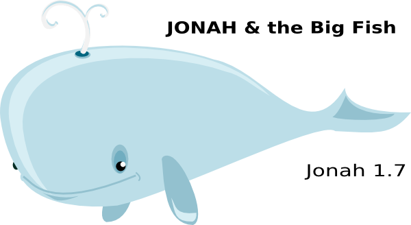 Jonah Fish Cliparts Free Download Clip Art On Clipart - Cartoon Whale No Background (600x328)