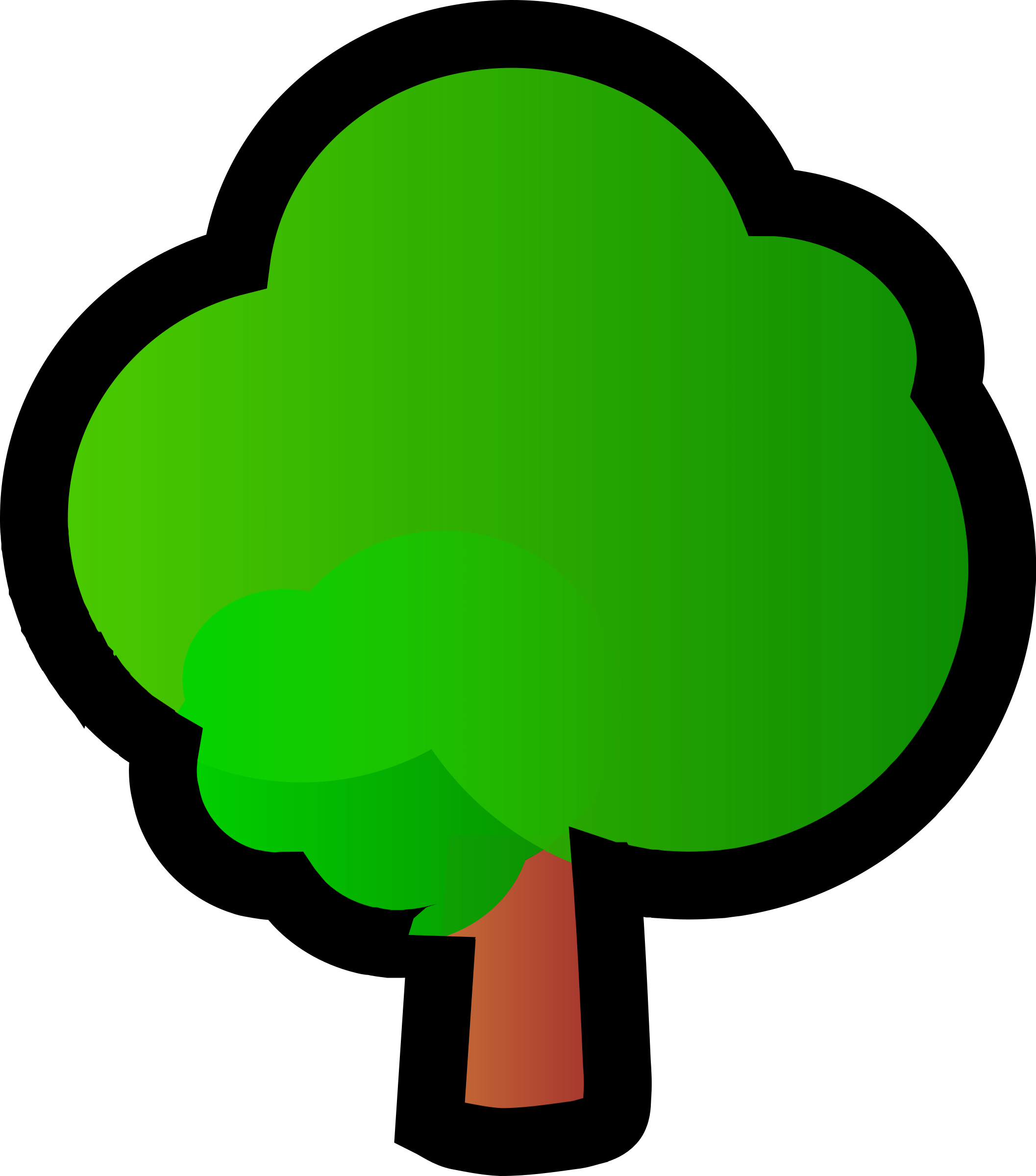 Big Image - Tree Clipart Small (2114x2400)