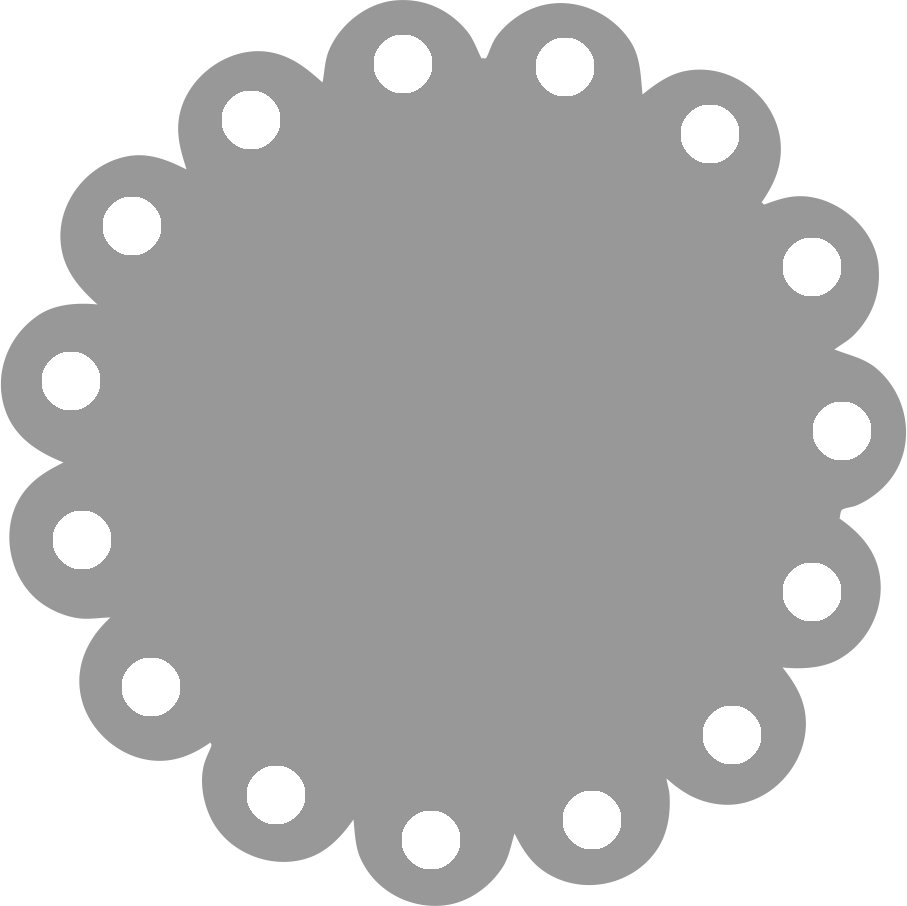 Scallop Frame Clip Art - Scalloped Circle (907x906)