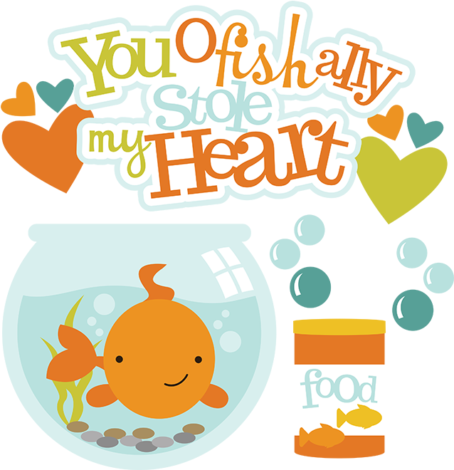 Stole - Valentine Fish Clip Art (648x659)