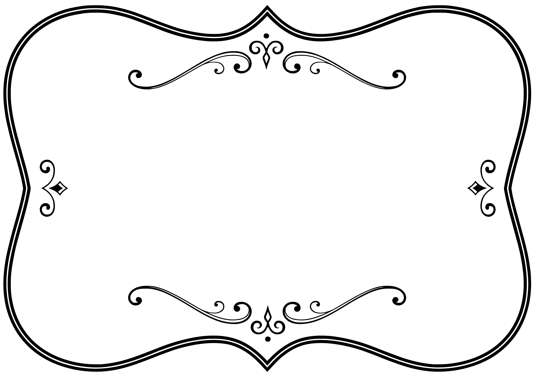 Borders And Frames Picture Frames Black And White Clip - Borders And Frames Picture Frames Black And White Clip (2274x1604)