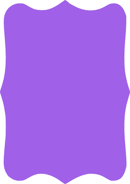 Bracket Frame Clip Art At - Purple Bracket Frame Clipart (420x593)