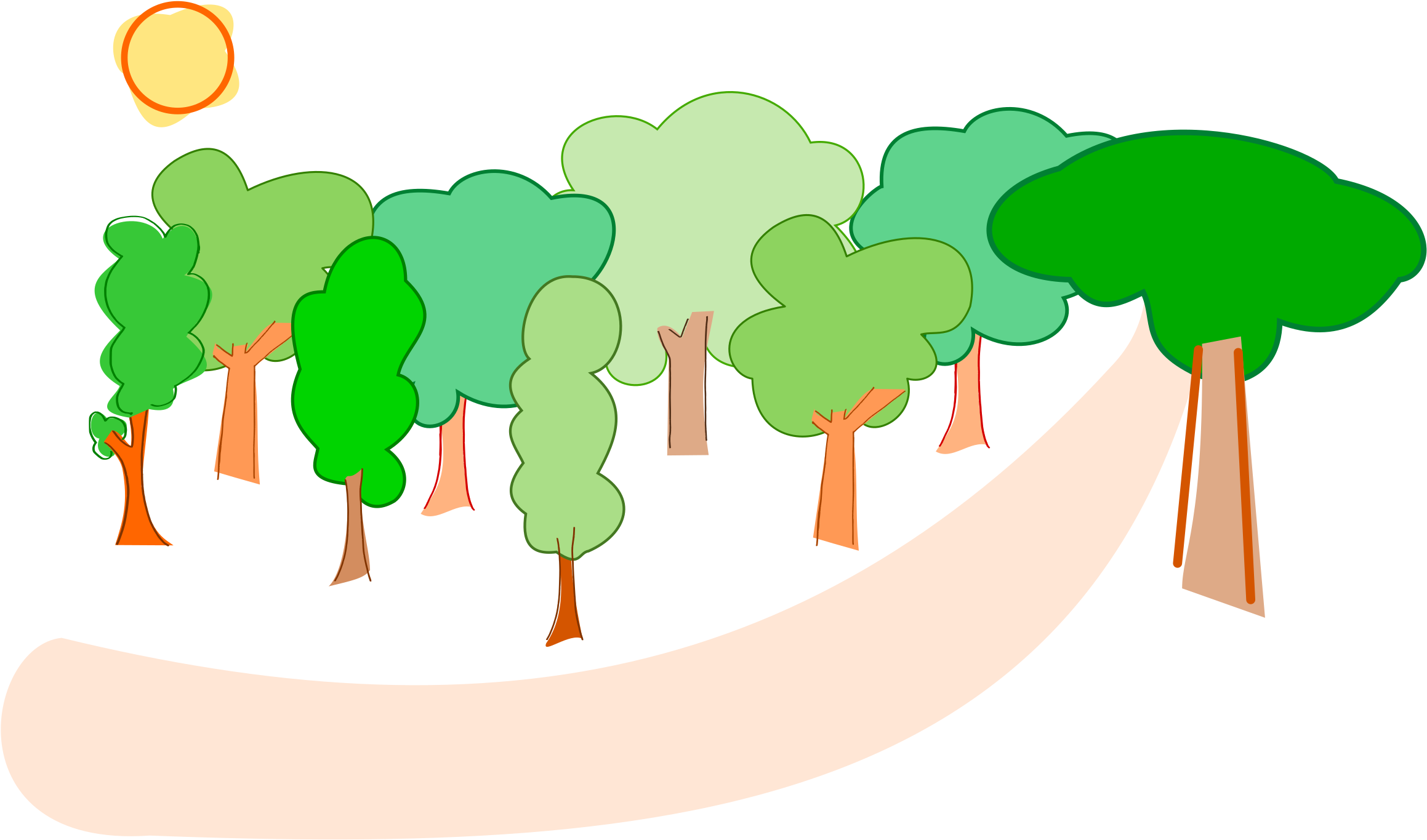 Forest Clip Art - Forest Clipart (2400x1697)