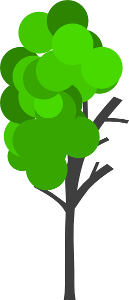 Bubble Tree Clip Art At Clker - Tree Bubble Png (258x599)