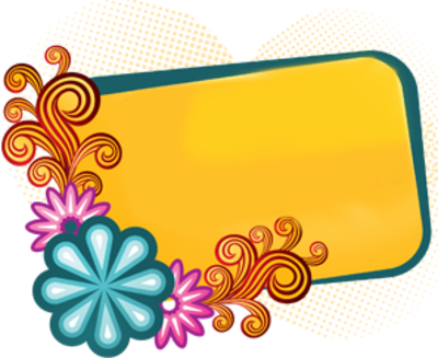 Free Colorful Borders - Swirl Frame Vector Download (400x327)