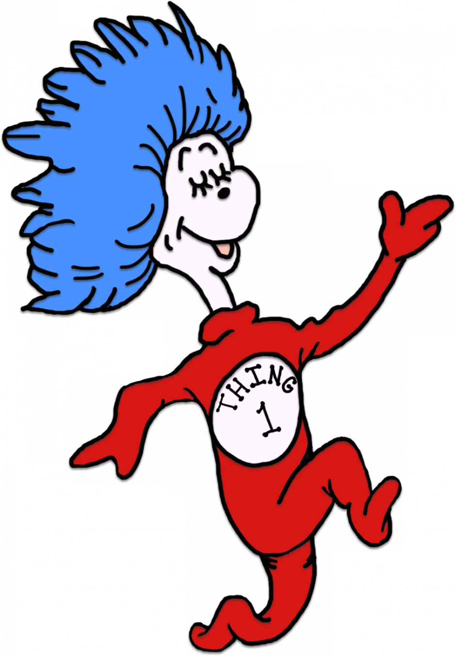 Cat In The Hat Clip Art School - Cat In The Hat Characters (940x1352)