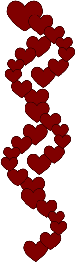 Hearts - Border - Clipart - Heart Border Clip Art (200x600)