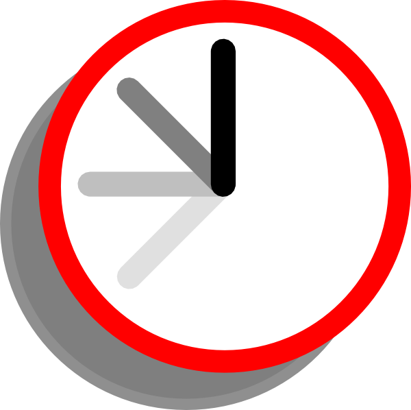 Ticking Clock Clip Art (600x598)