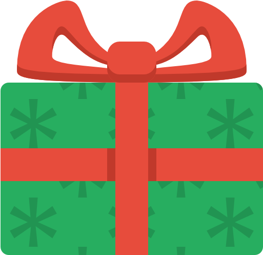 Clipart Christmas Present - Christmas Icon Png Flat (512x512)