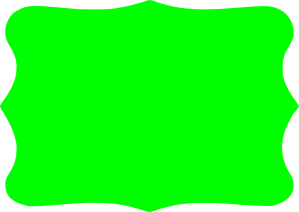 Green Bracket Clip Art - Rectangle Bracket Frame Png (600x425)