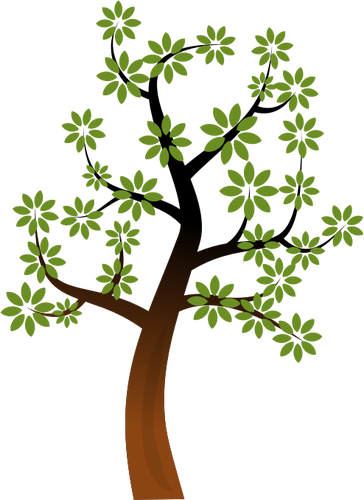 Simple Branch Cliparts - Public Domain Tree Clipart (364x500)