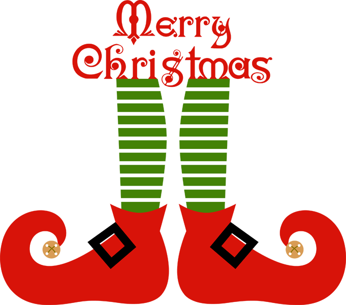 Elf Shoes Clipart Clipart Kid - Merry Christmas Elf Clipart (681x600)