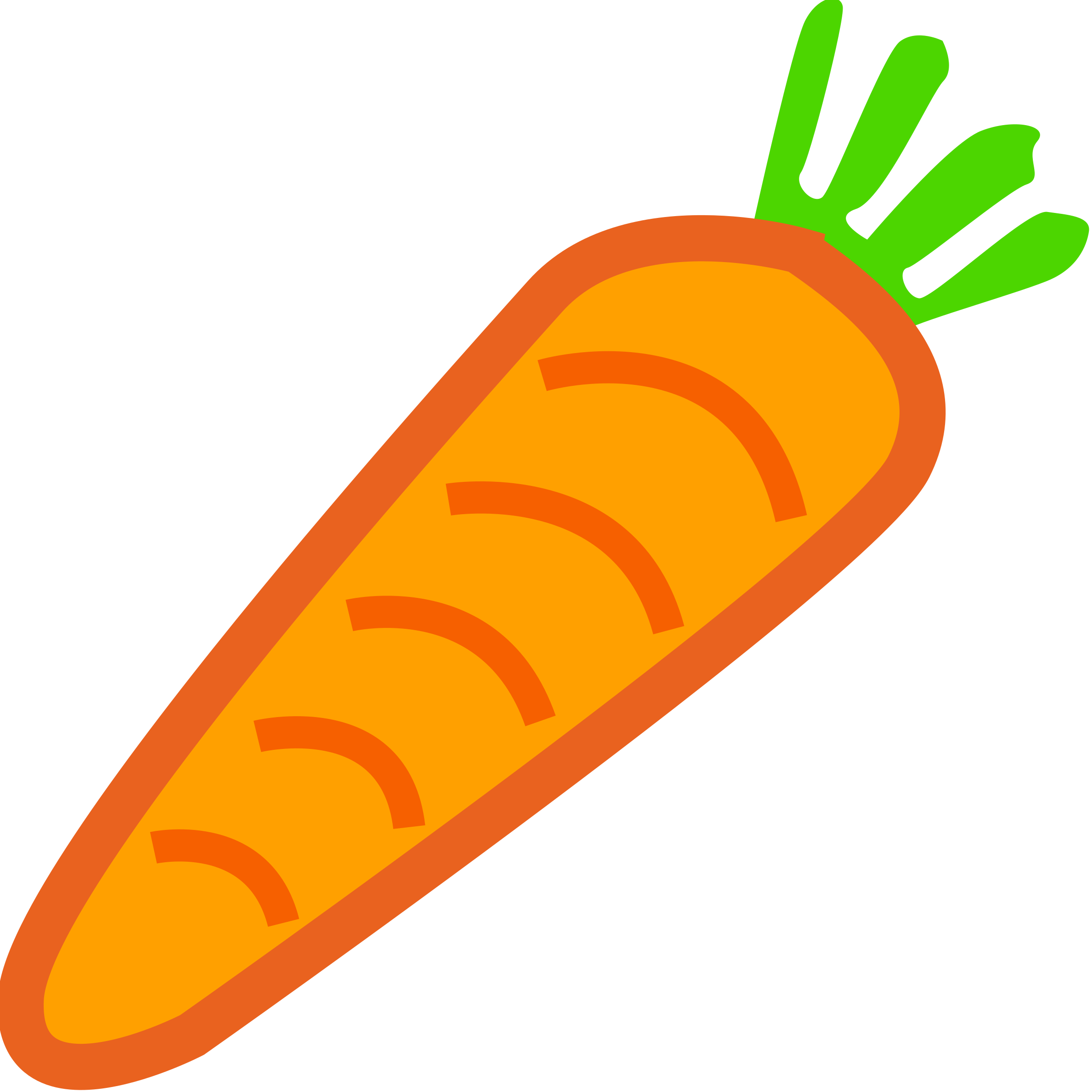 Carrot Clipart No Background - Orange Carrot (2400x2400)