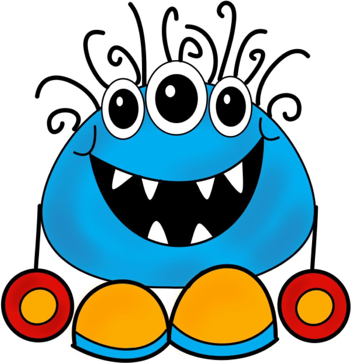 Monster Clip Art Cartoon Free Clipart Images - Monster Clip Art Free (1288x1334)