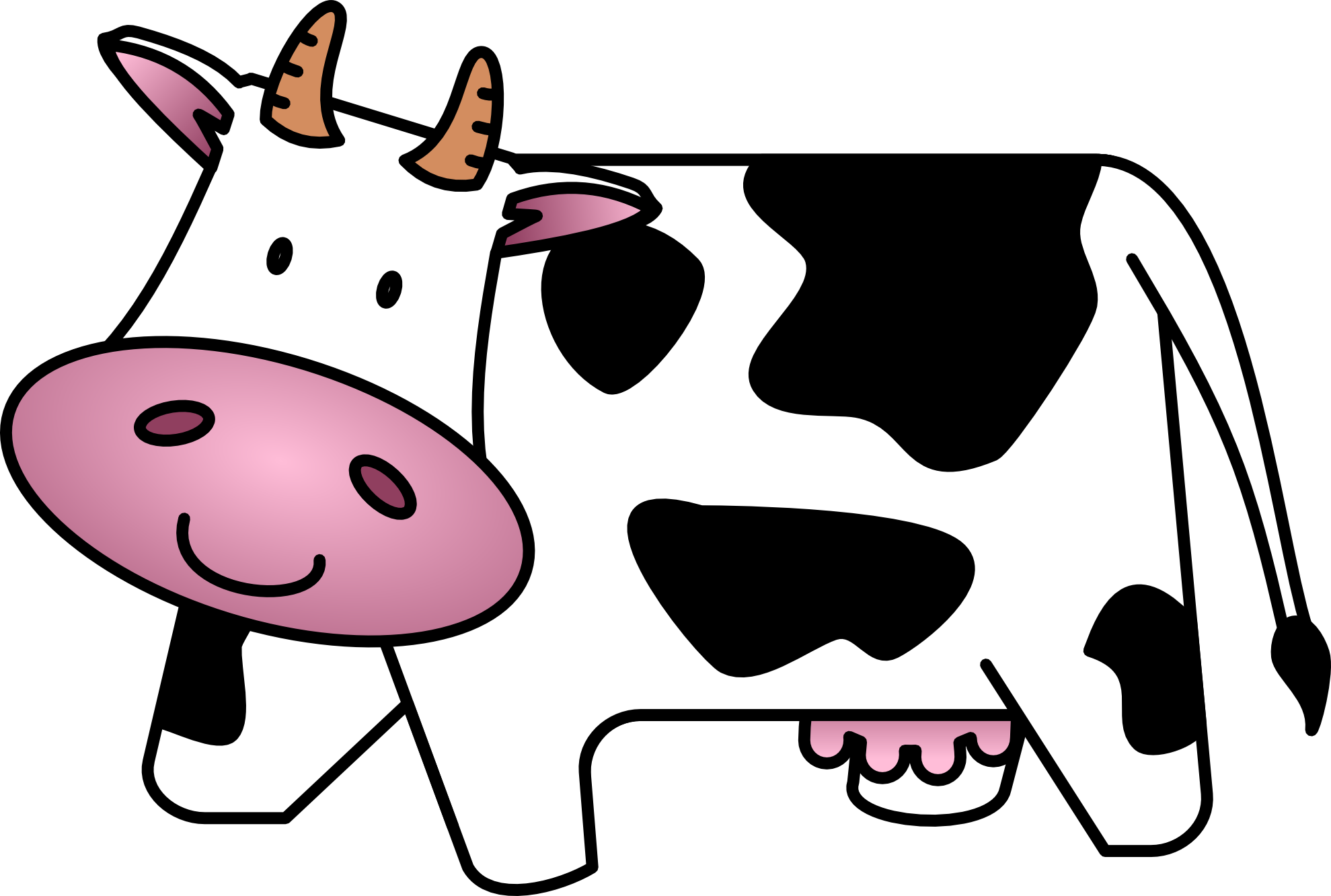 Cow Clip Art Free Cartoon Clipart Images - Cow Clipart (1979x1332)