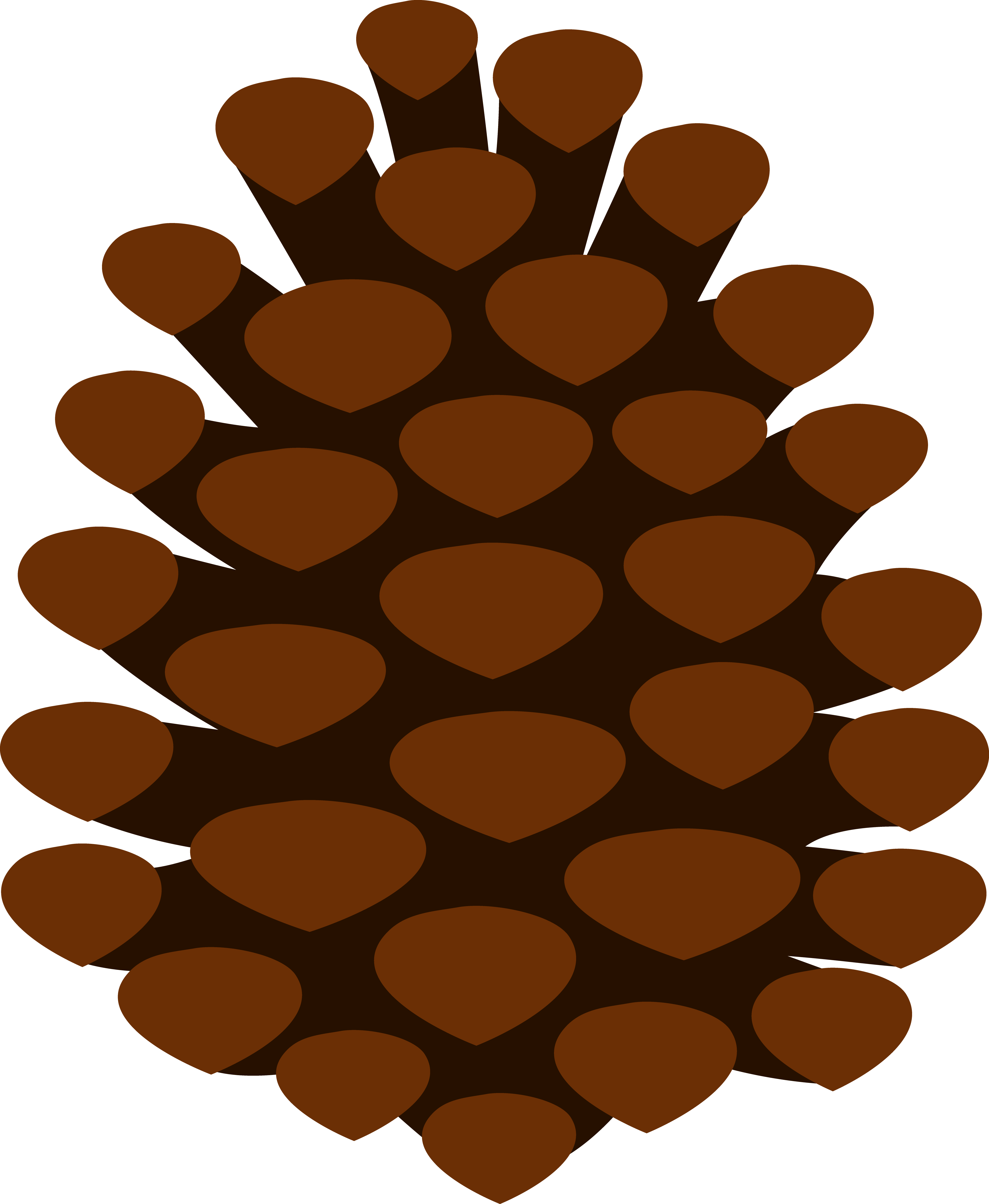 Images For Cartoon Pine Tree Clip Art - Clip Art Pine Cone (4654x5663)