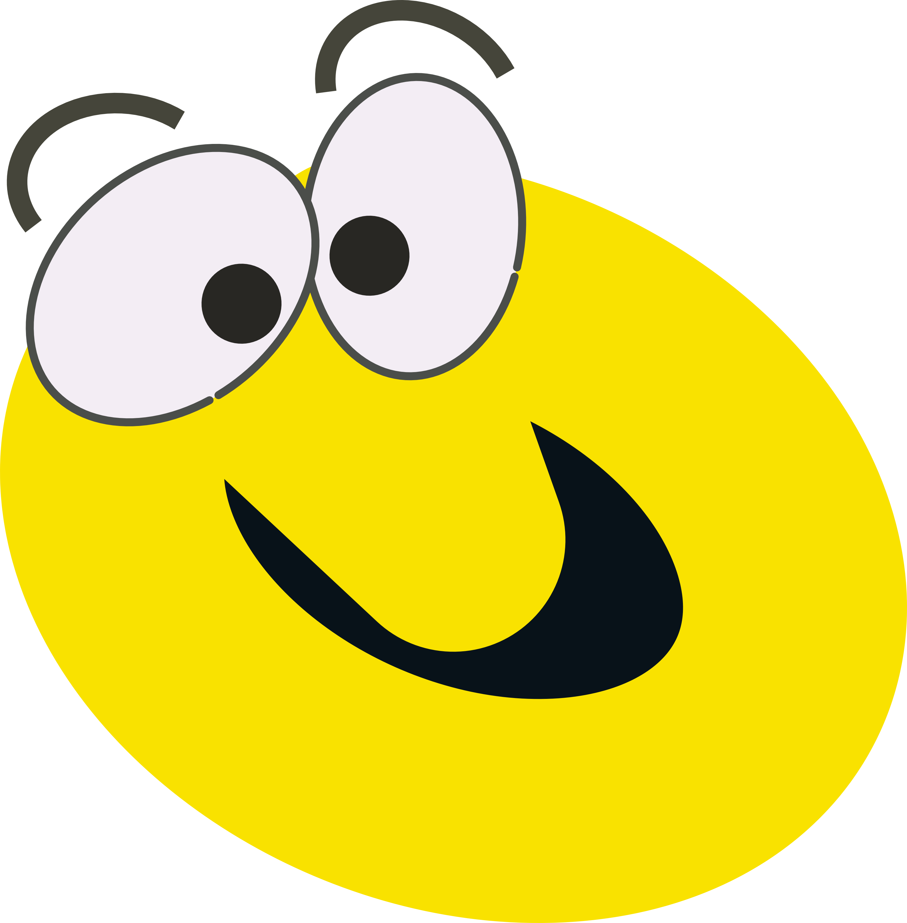 Happy Puppy Face Clipart - Animated Smiley Face Clip Art (3145x3200)