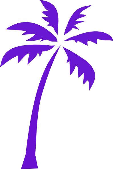 Palm Tree Silhouette Purple (396x594)