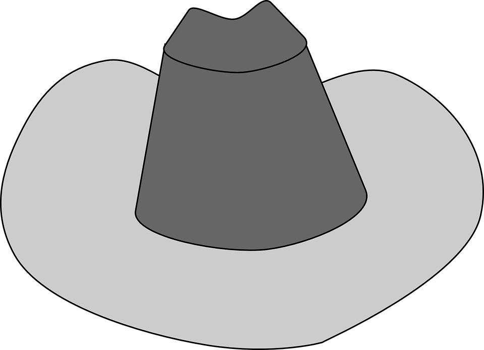 Free Cowboy Hat Clipart Black And White Images - Cowboy Hat Clip Art (960x694)