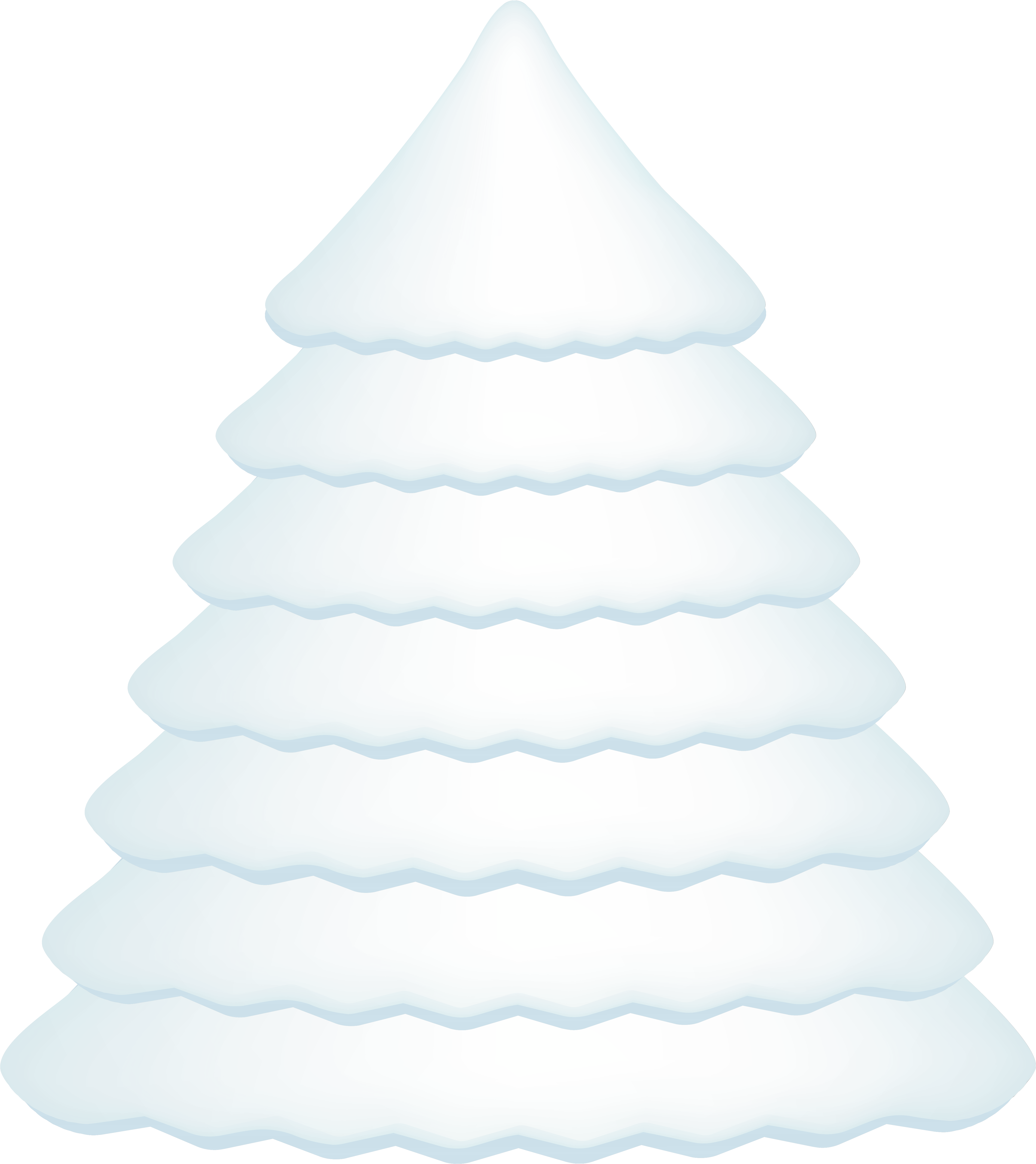 Pine Clipart Snowy - Christmas Tree (4928x5536)