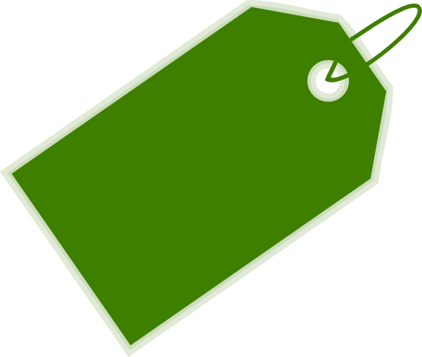 Green Price Tag Clip Art 8exijh Clipart - Clothing Tag Clipart (600x507)
