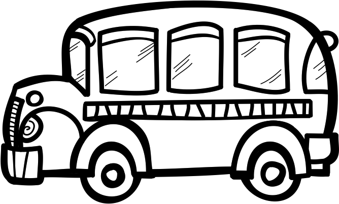 Bus Black And White School Bus Clip Art Black And White - Bus Black And White Clip Art (767x515)