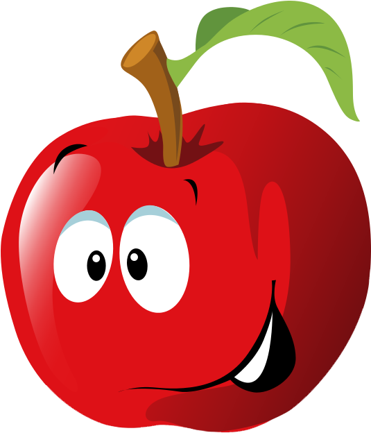 Free Cartoon Red Apple Clip Art - Apple Clip Art (660x625)