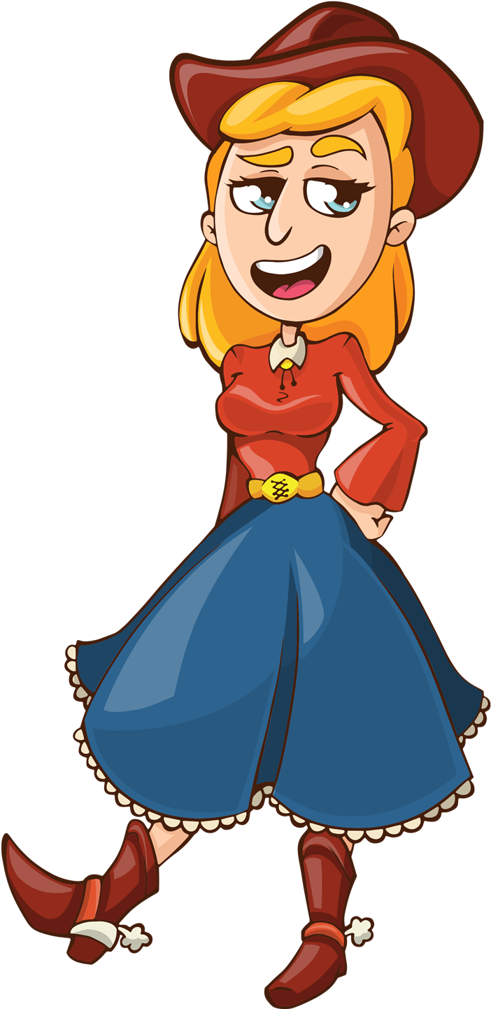 Western Clipart Animated - Old West Women Clipart (1000x1440)