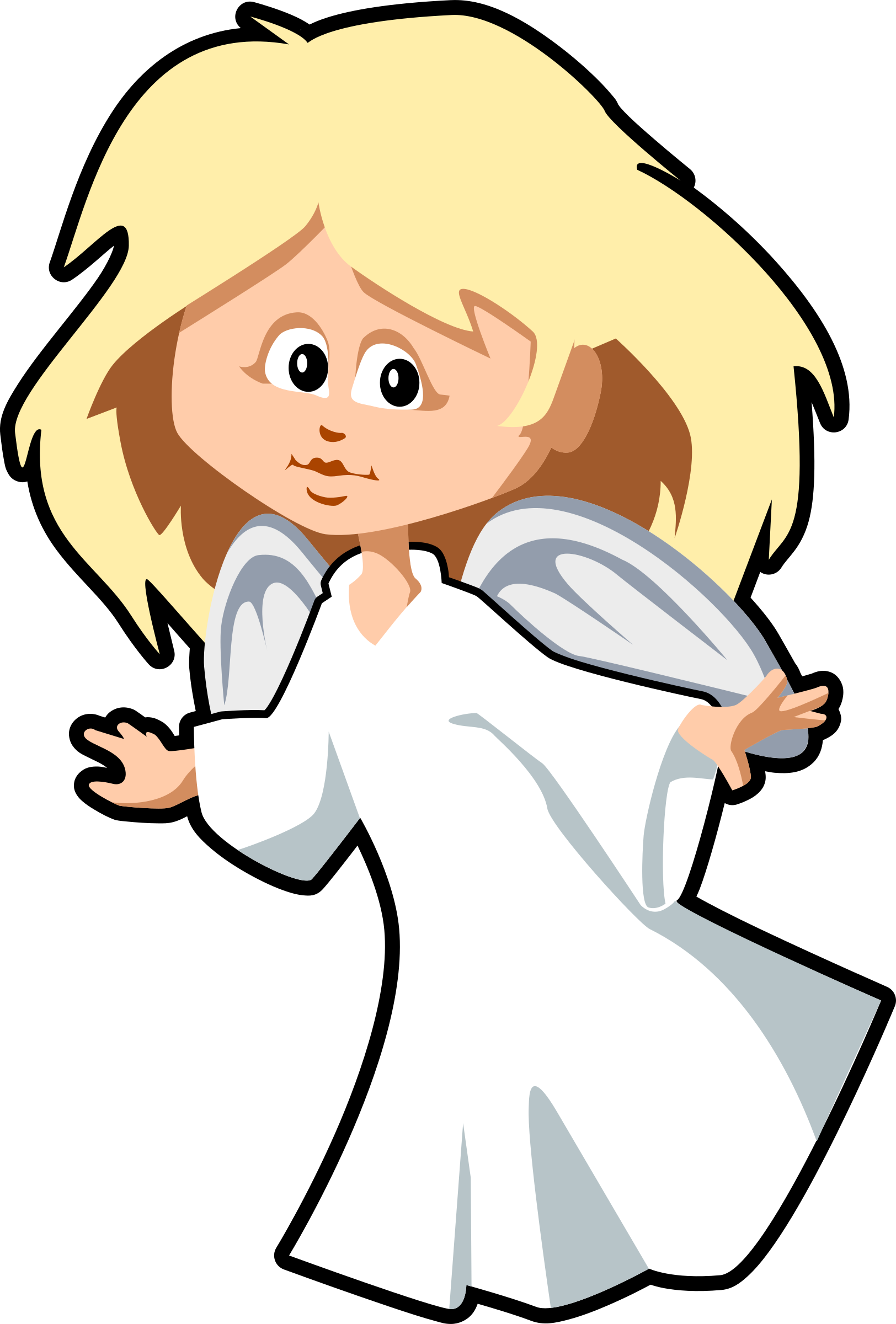 Angel Cartoon Hd Wallpaper - Cartoon Angel Transparent Background (1624x2400)