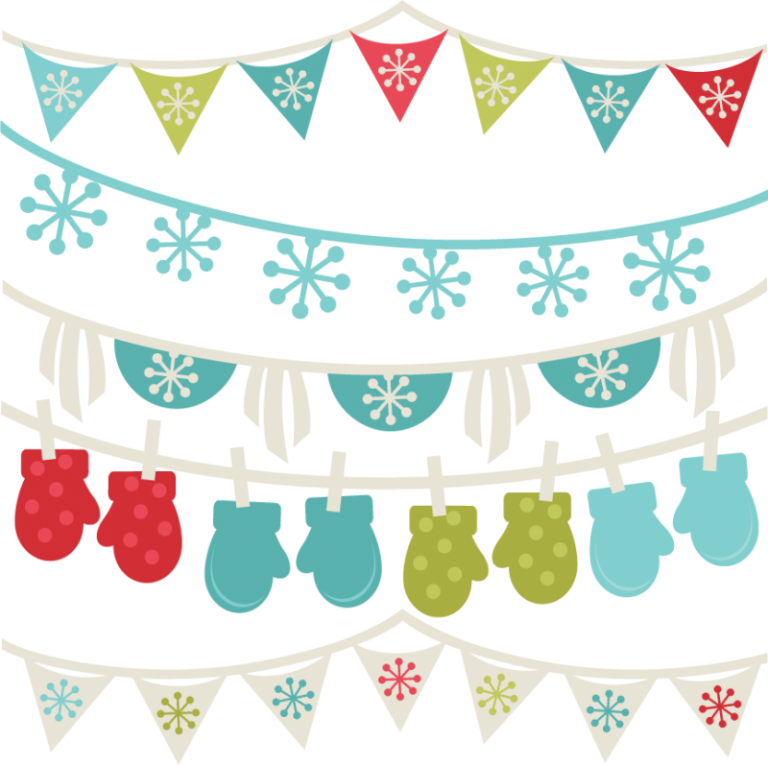 Free Winter Clipart Borders Winter Banners Svg Winter - Winter Banner Clip Art (768x765)