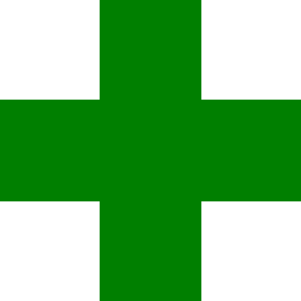 Green Safety Cross Clip Art - Green Arrow Vector Png (600x600)
