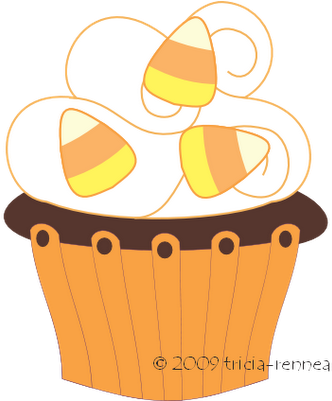 Graphics For Halloween Bake Sale Graphics - Halloween Cupcake Clipart Png (338x400)