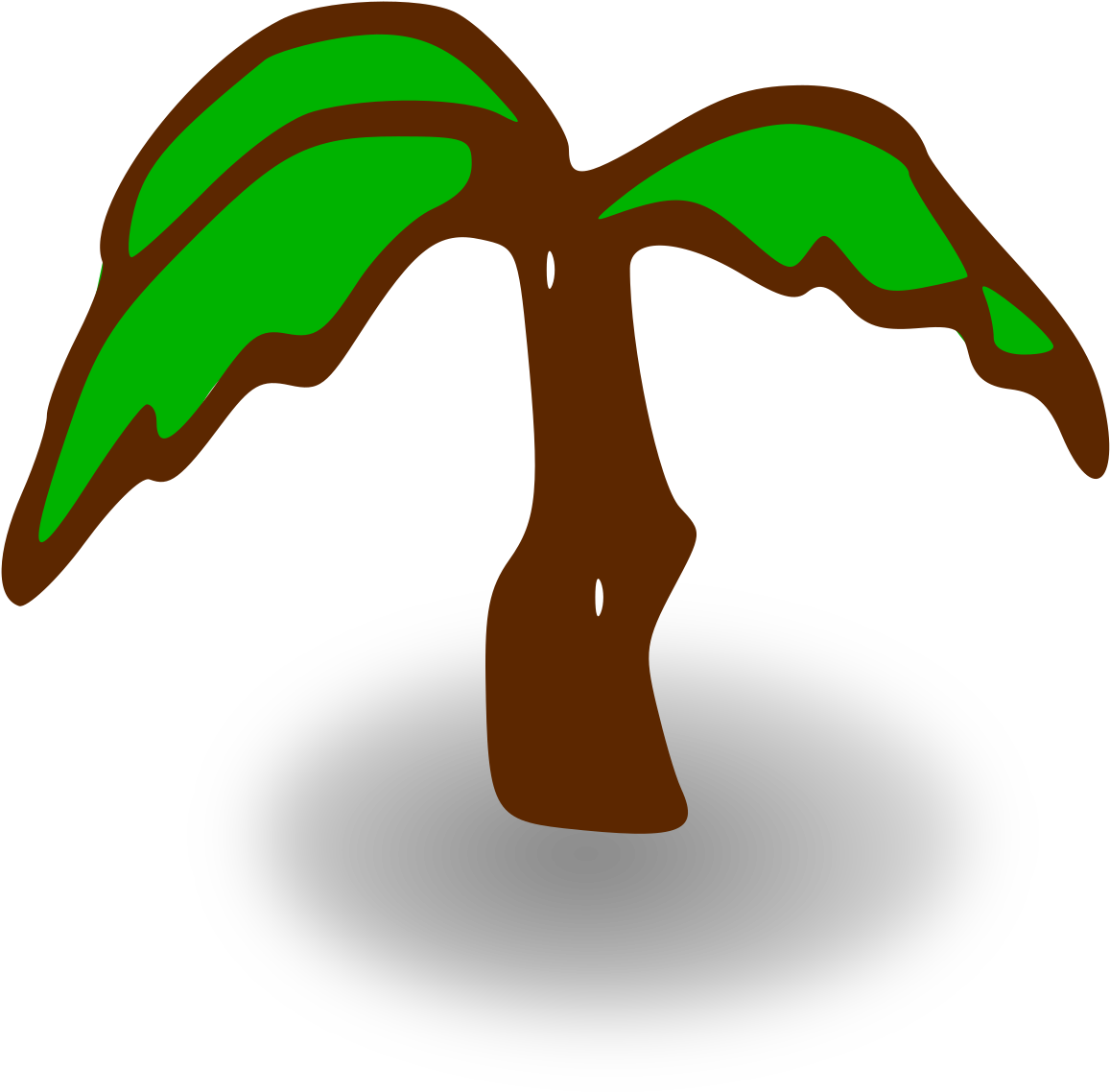 Map Symbols - Palm Tree Clip Art (2400x2400)