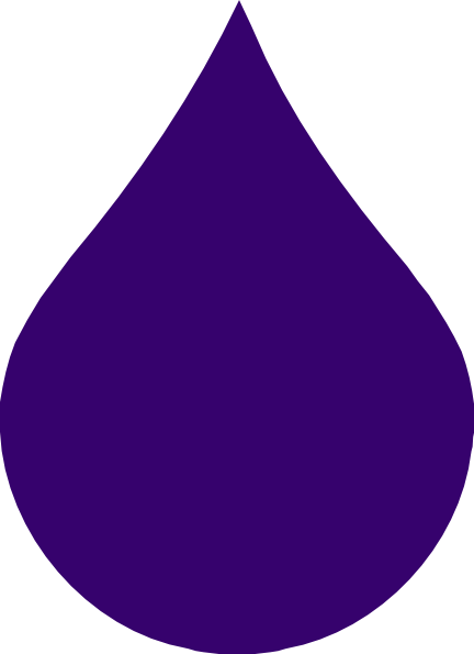 Rain Drop Clipart Free - Purple Raindrop Clipart (432x595)