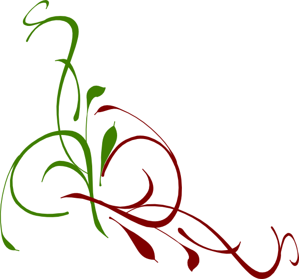 Floral Swirl Clip Art At Clker Com Vector Clip Art - Christmas Swirl Clip Art (600x560)