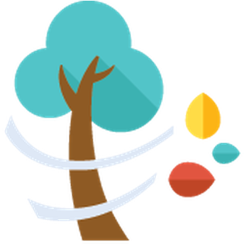 Flat Color Icons - Wind Flat Png (412x399)