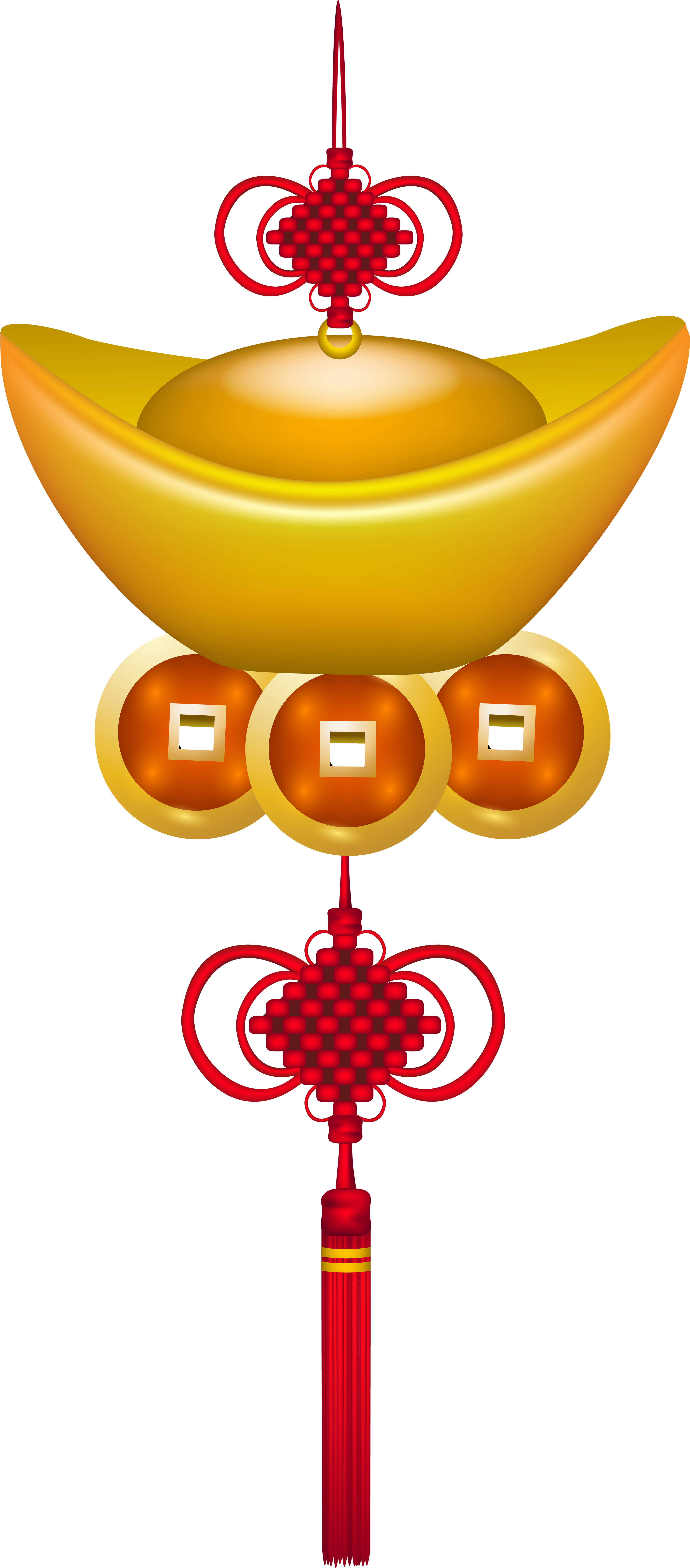 Chinese Ornament Png Clip Art - Chinese Ornaments For New Year Png (3597x8000)