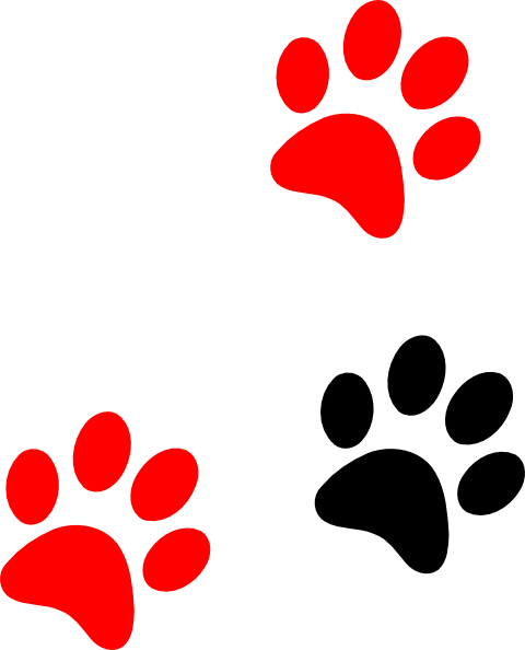 Paw Print Clip Art (480x594)