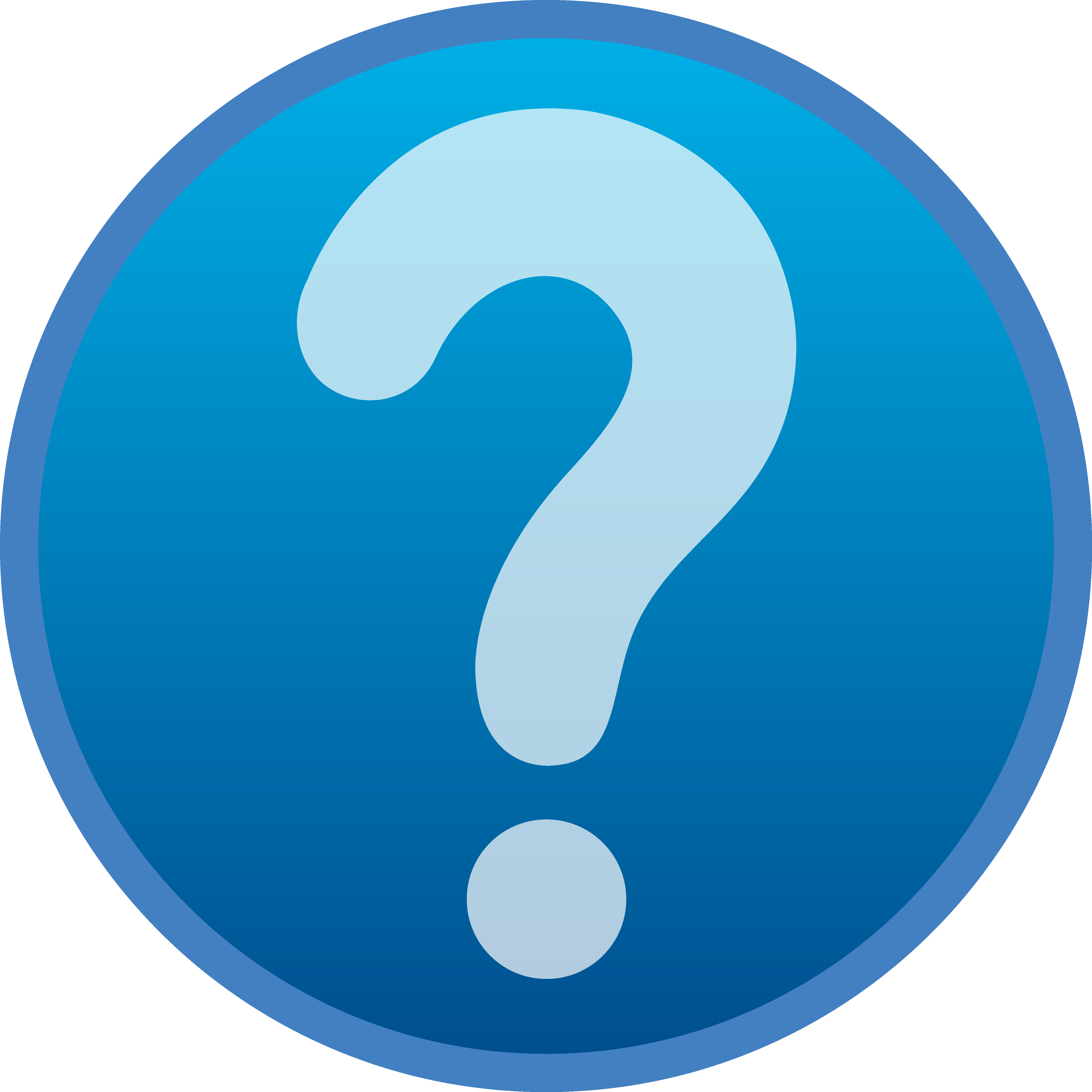 Microsoft Clipart Any Question - Question Mark Help Button (4767x4767)