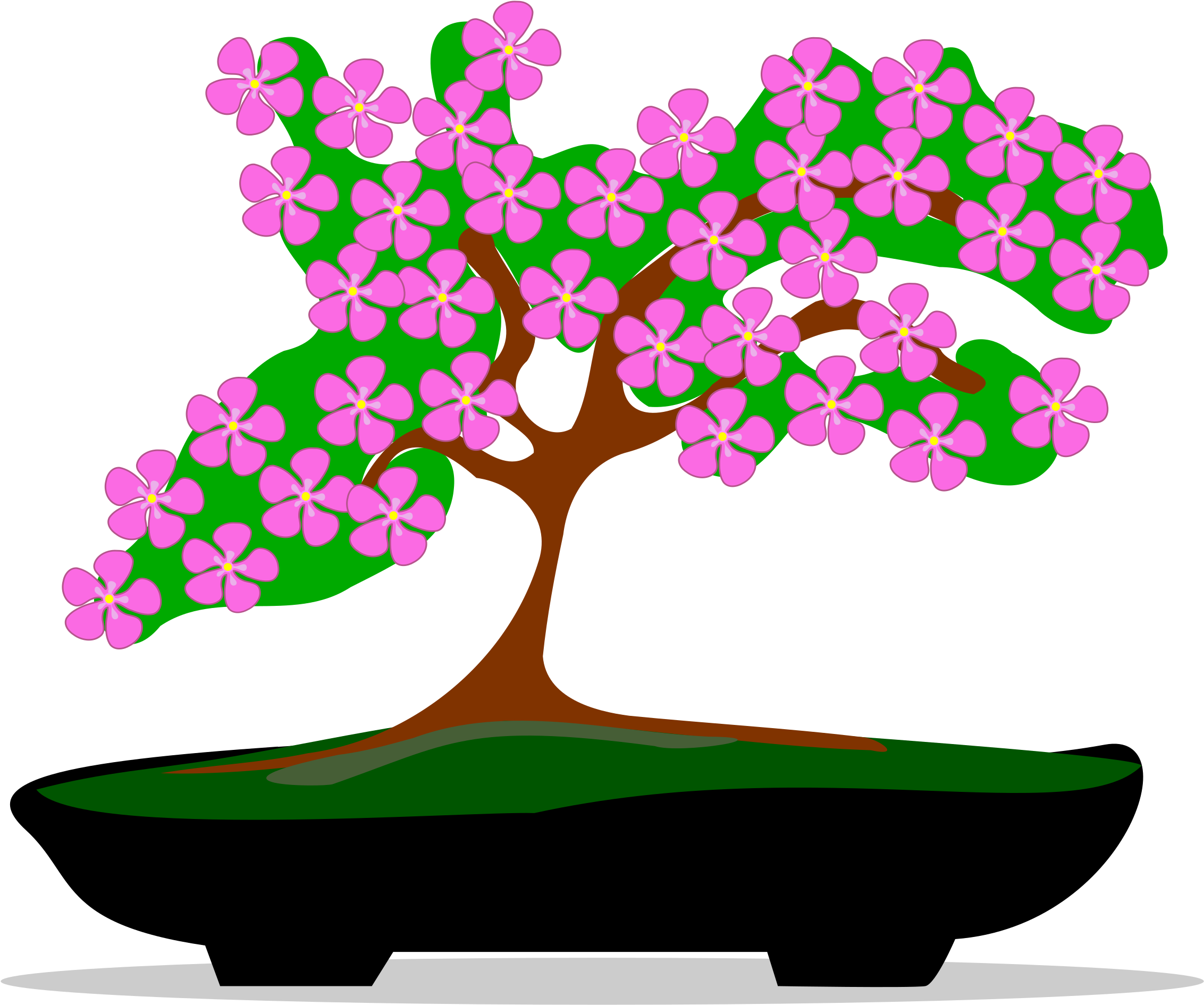 Clipart - Bonsai-01 - Clipart - Bonsai-01 (2400x2400)
