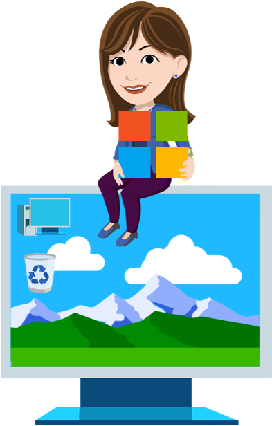 Ms Windows Clipart Standard - Microsoft Digital Literacy (484x649)